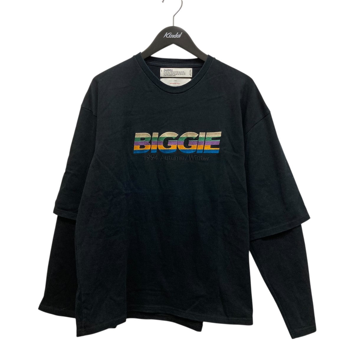 DAIRIKU(ダイリク) 19AW”BIGGIE”Layered T-Shirt刺しゅうレイヤード