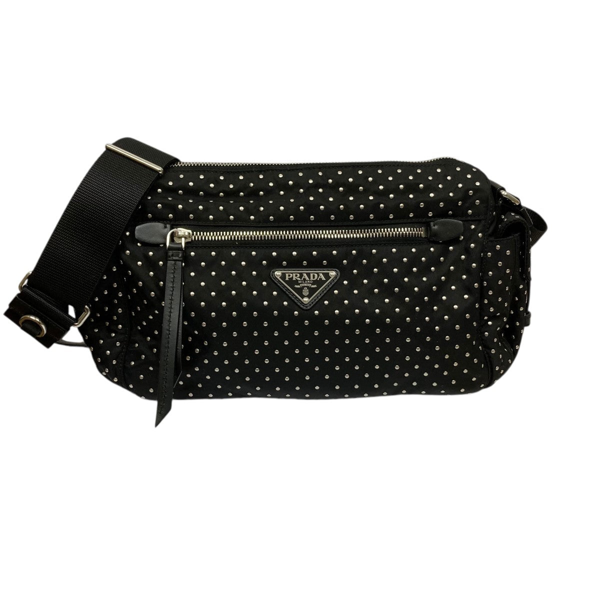 PRADA(プラダ) スタッズショルダーバッグ 製造番号なし(RFID対応品 