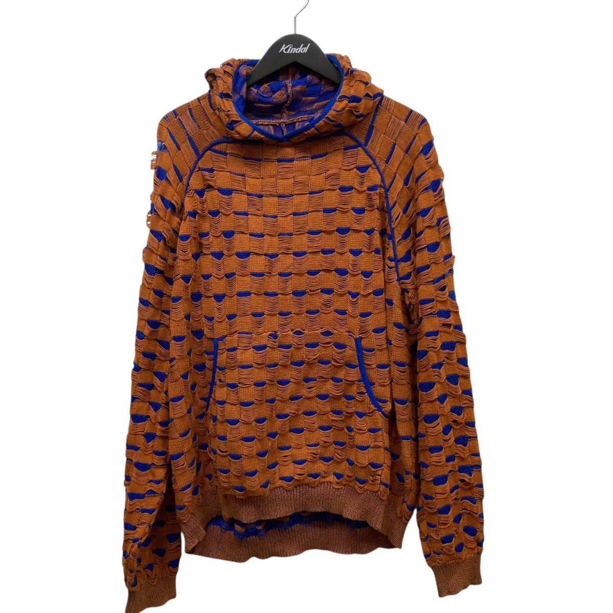 ISA BOULDER(イサ ボールダー) ニットフーデッドパーカー オレンジ