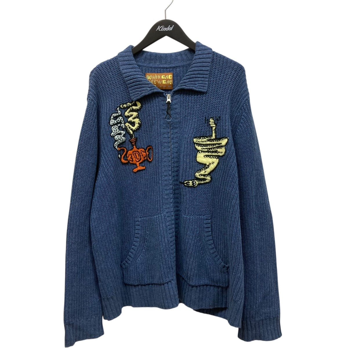 ニットカーディガンSNAKE CHAEMER