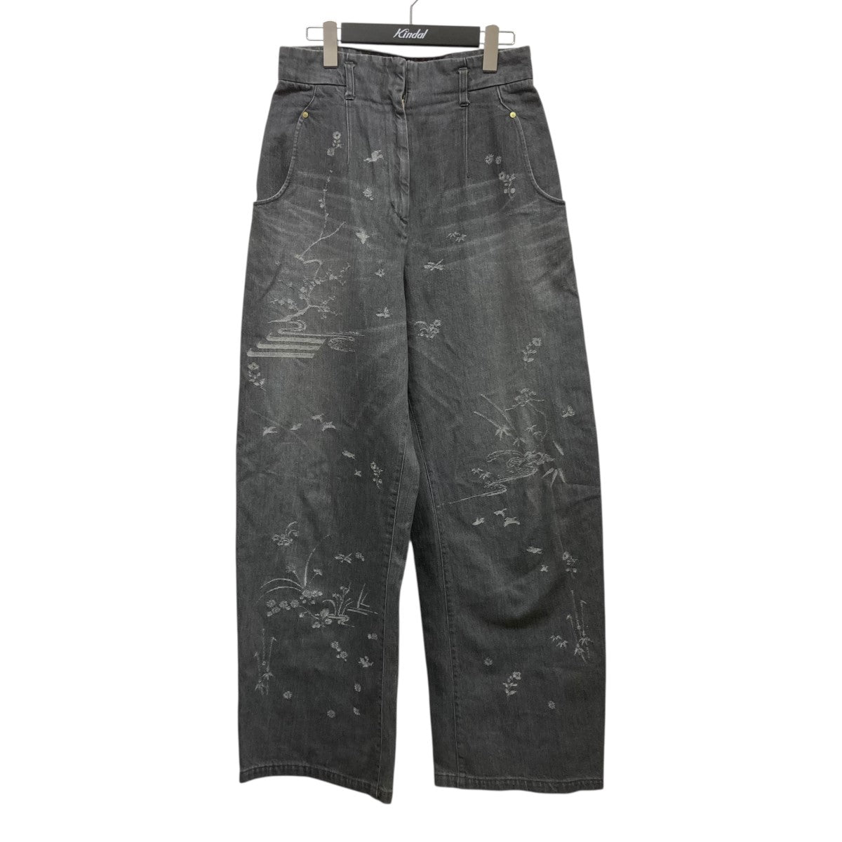 Mame Kurogouchi★ Wide Trousers Wool Flannel Wide Tapered Trousers