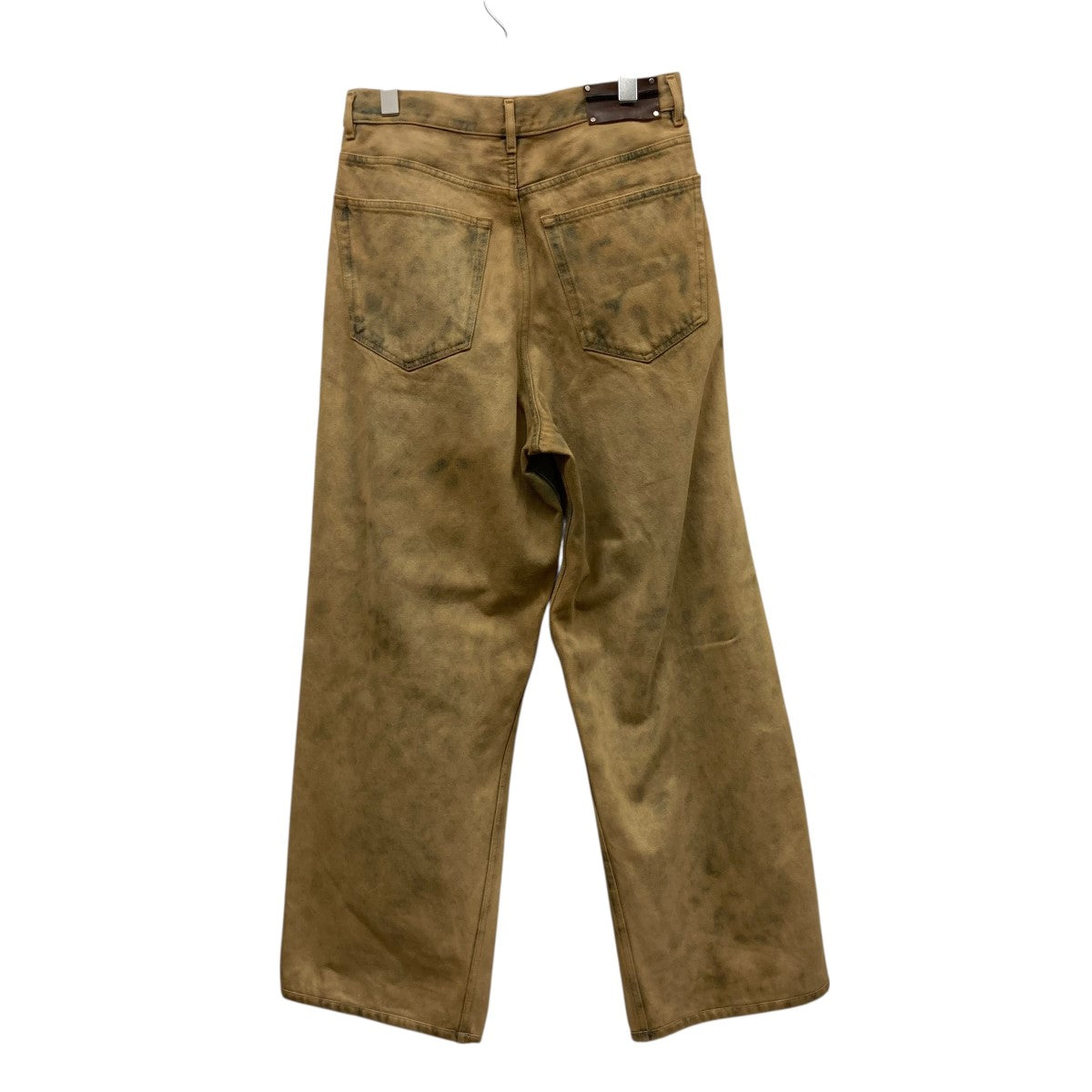 ウォッシュ加工オーバーダイデニムパンツ