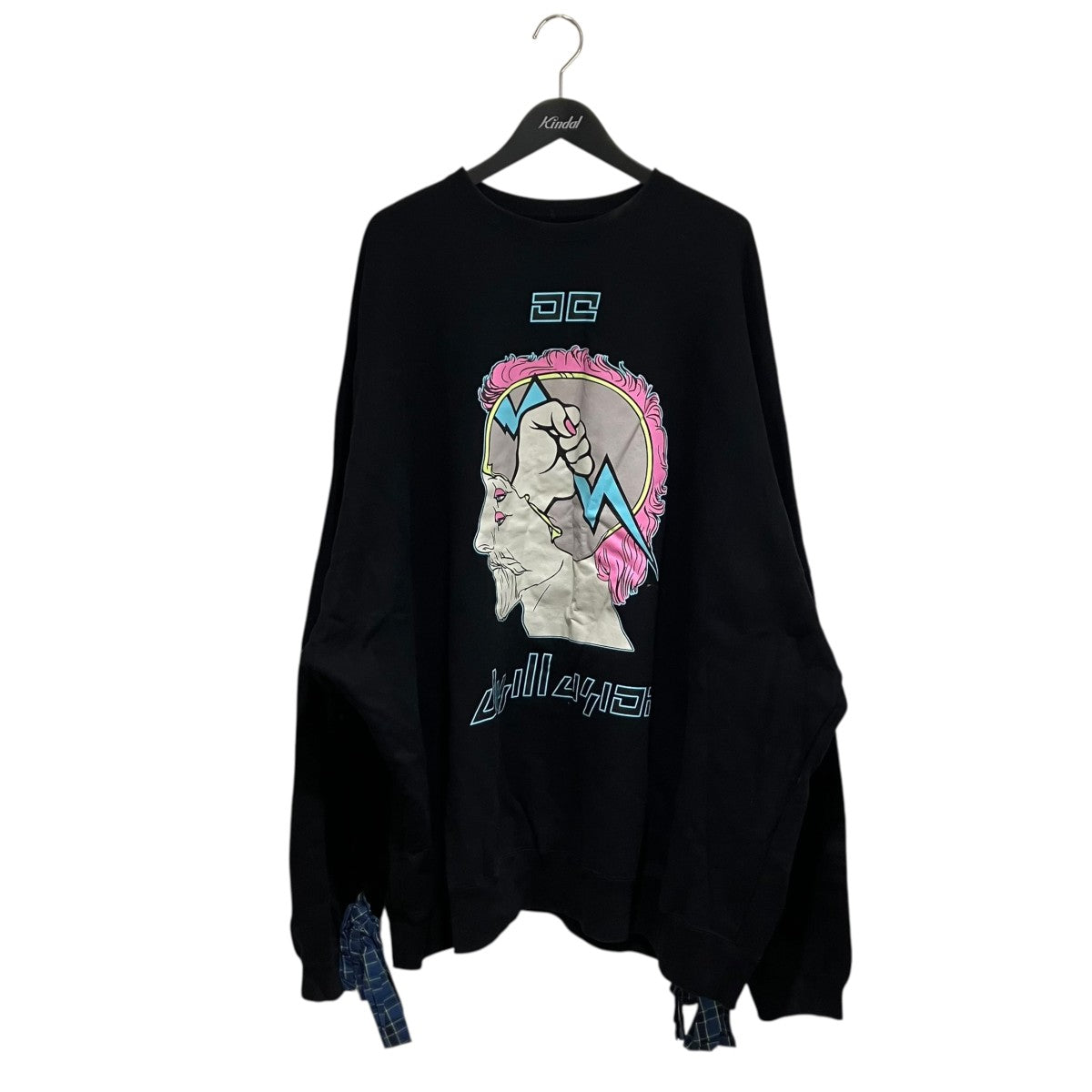 KIDILL(キディル) プリントスウェットトレーナー ブラック サイズ F