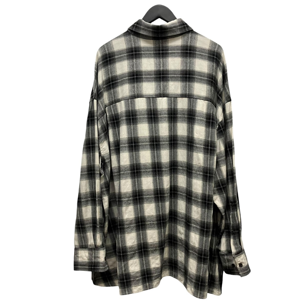 Oversized check Shirtチェック長袖シャツPV-030047-ap