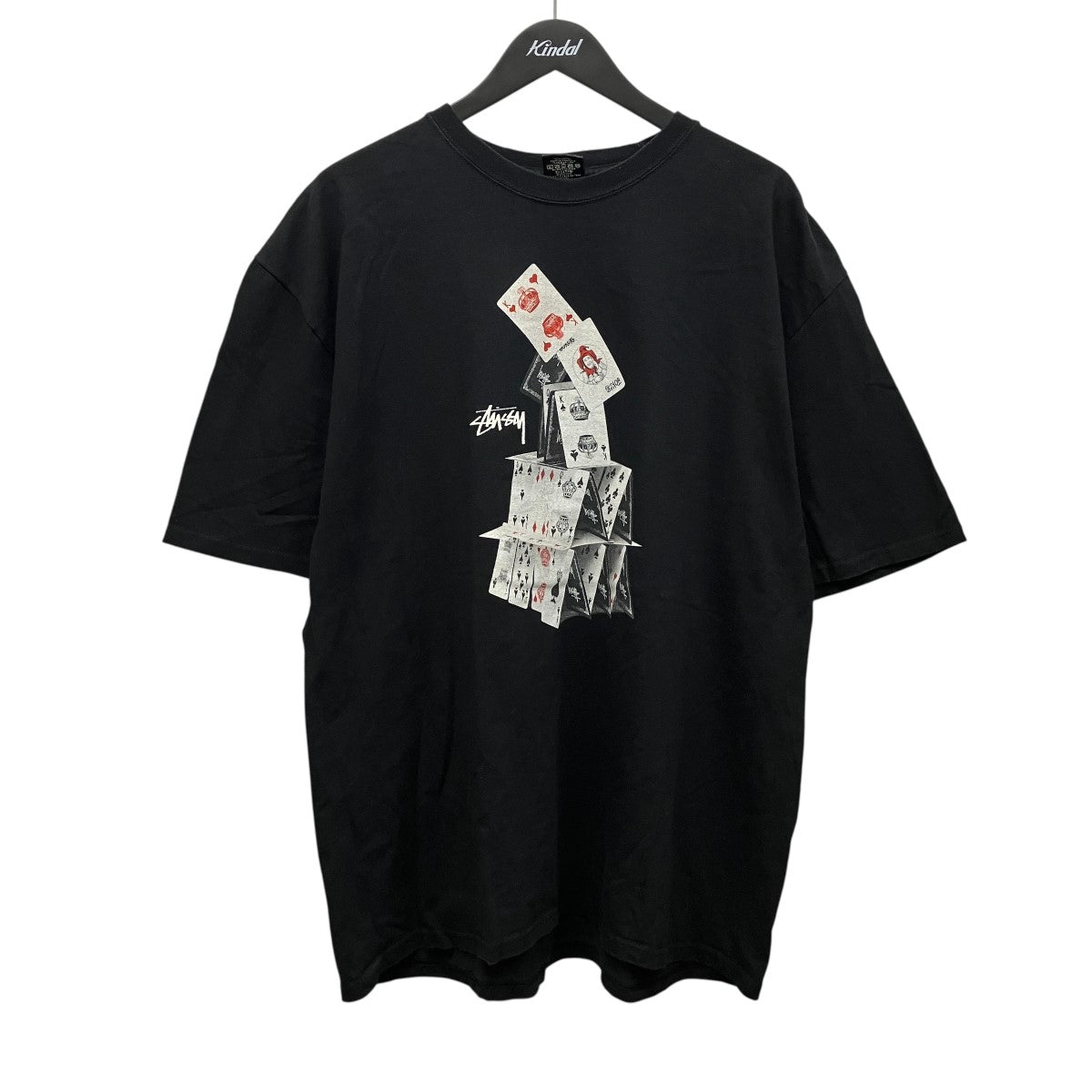 stussy(ステューシー) トランプタワープリントTシャツ ブラック サイズ