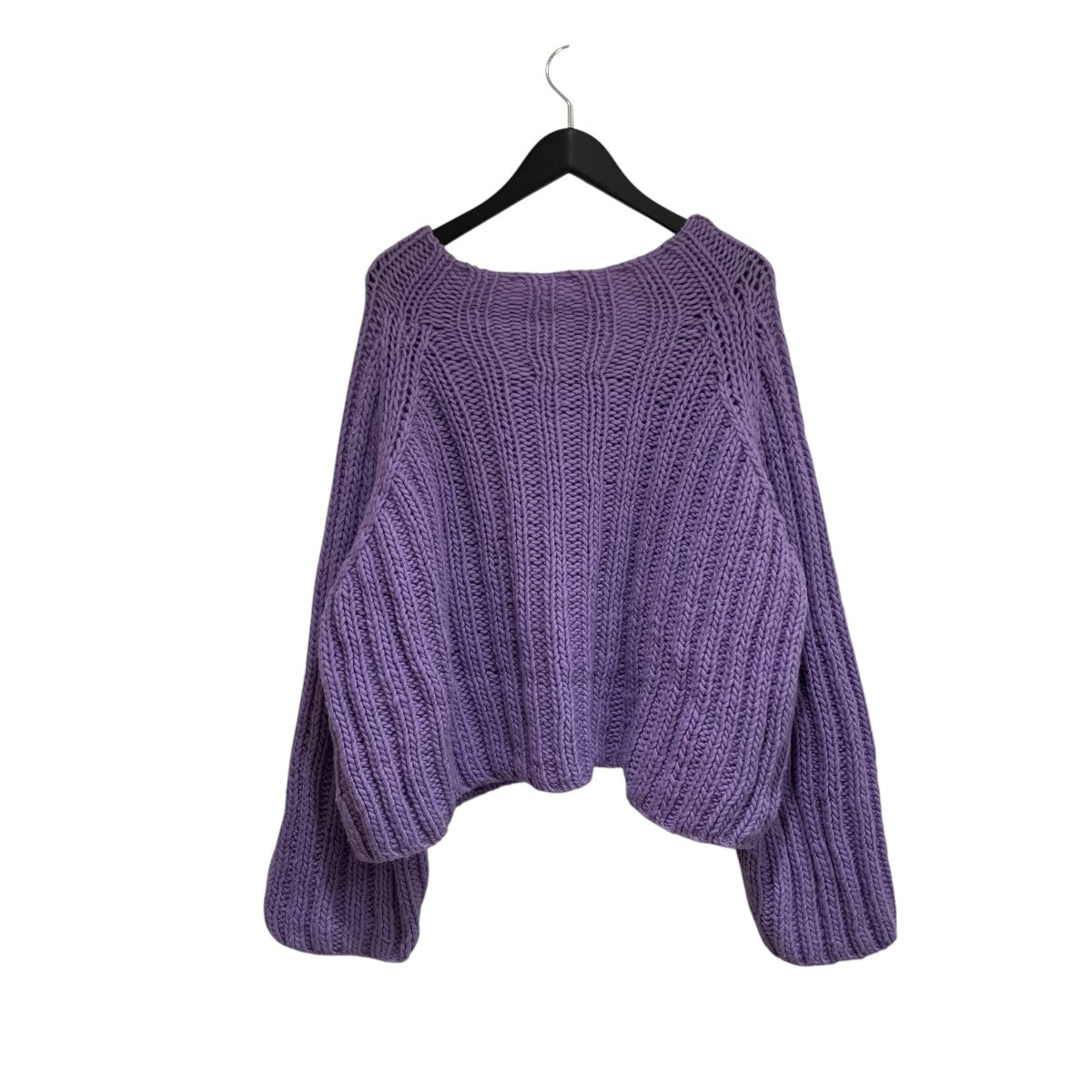 WIDE RIB HAND KNIT PULLOVERクルーネックニット1234202021