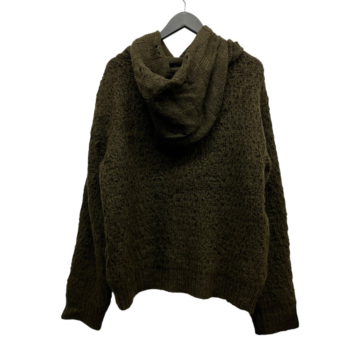 ARELIN SHAWL LAYER ED SWEATERフーデッドニット