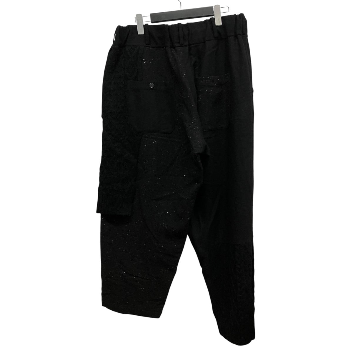 SAMPLE ETERMINE TWEED PANTS WITH KNIT SWITCHING DESIGNレイヤードドッキングニットパンツUU-P78-817