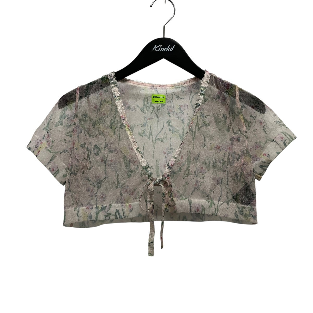 25SSSUGAR PRINT KNIT C D半袖花柄カーディガンOH25SS-KN04