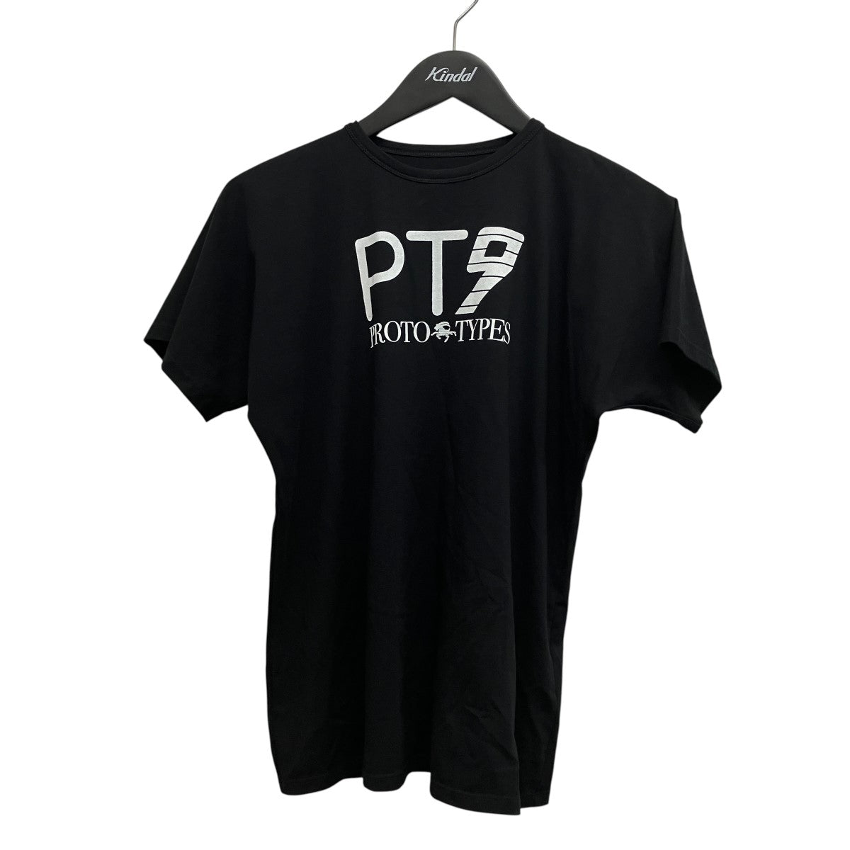 黒 Tシャツ ロゴプリント PROTOTYPES(プロトタイプス) PT9-FITTED PRINTED TEE BLKロゴプリント