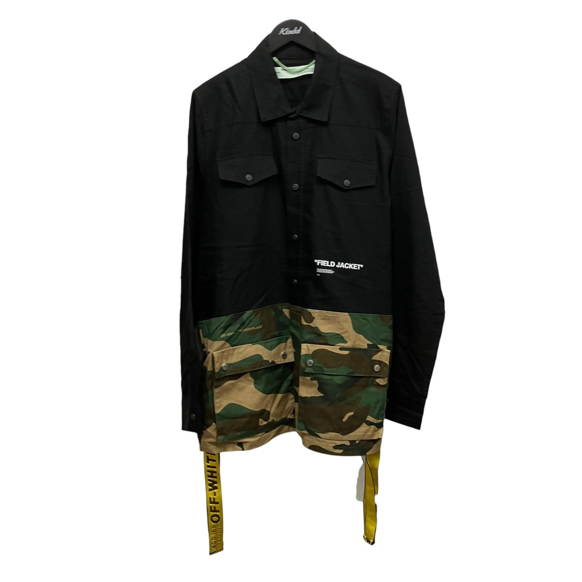 i*i様 OFF-WHITE カモフラージュ ミリタリージャケット XL オフホ OFFWHITE(オフホワイト) 切替カモフラージュミリタリージャケット