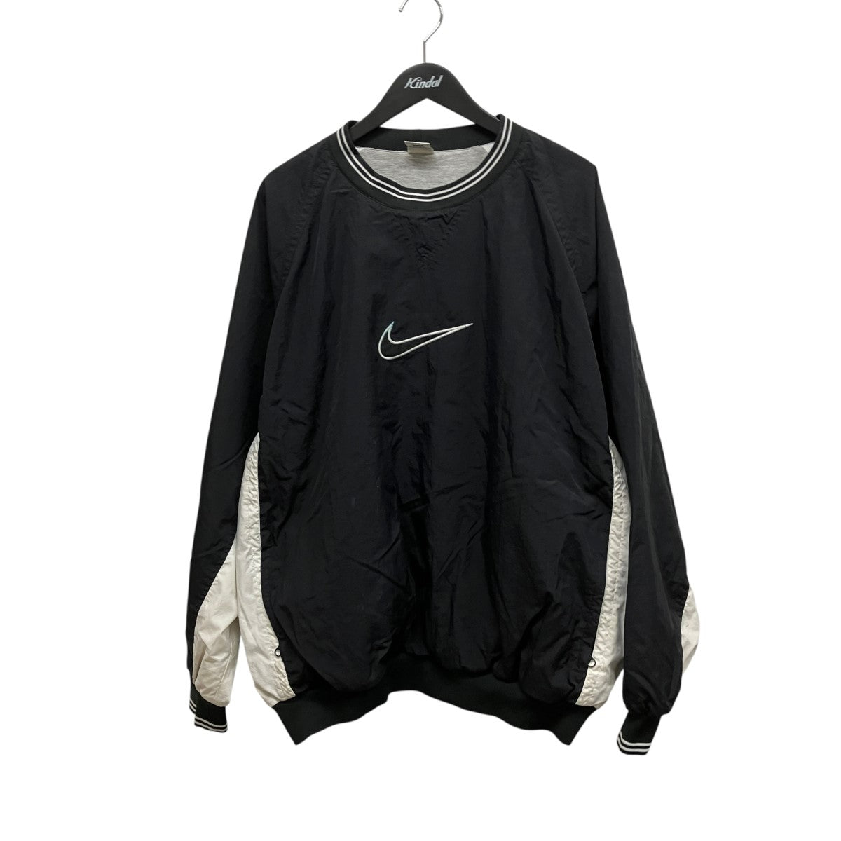 NIKE(ナイキ) 90sロゴ刺しゅうプルオーバー ブラック サイズ XL
