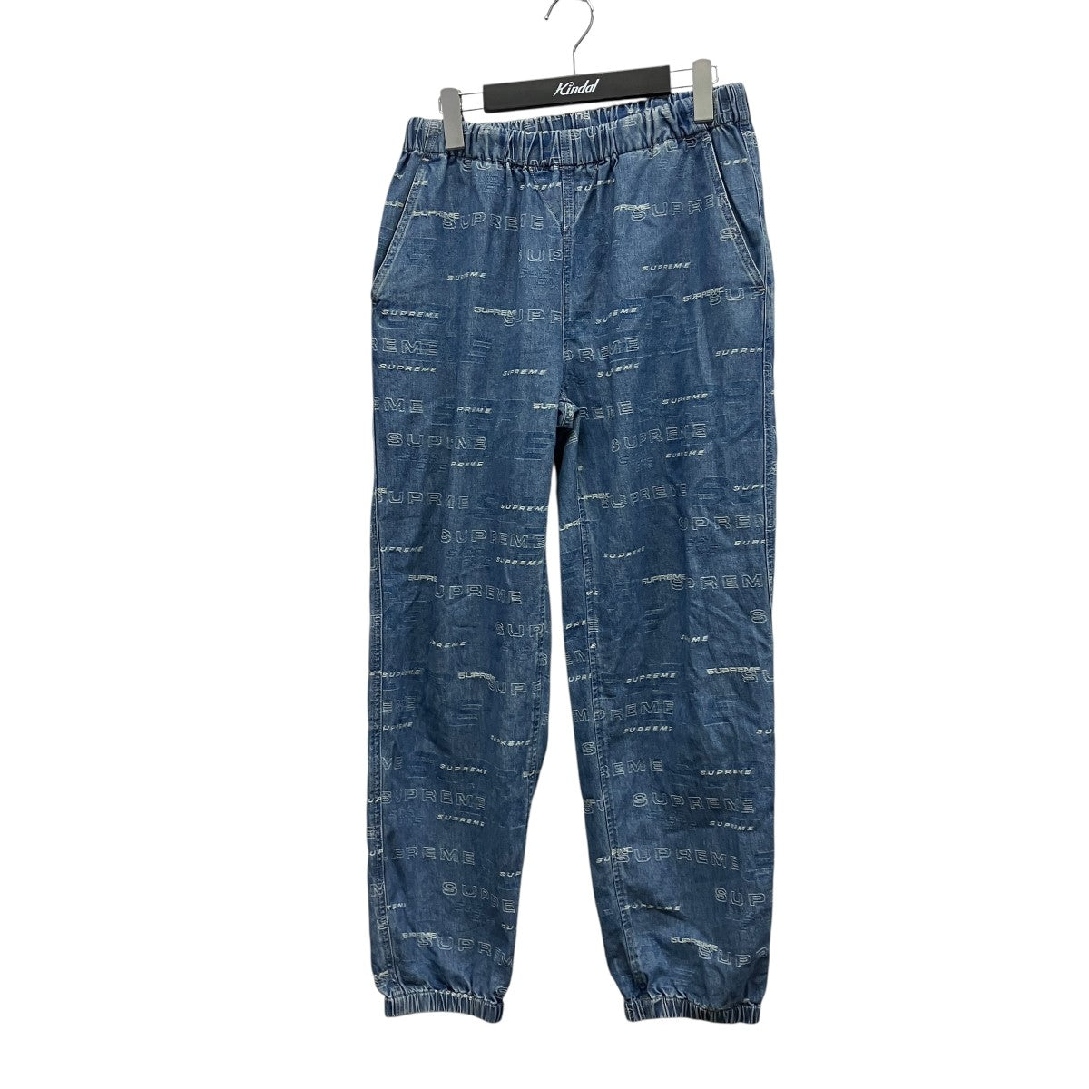 19AWDimensions Logo Denim Skate総柄イージーパンツ