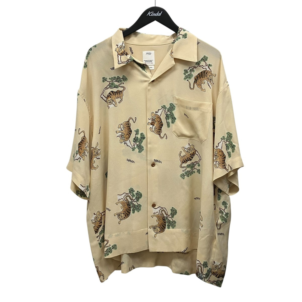 24SSCOPA SHIRT S/S TO総柄半袖シルクシャツ0124105011003