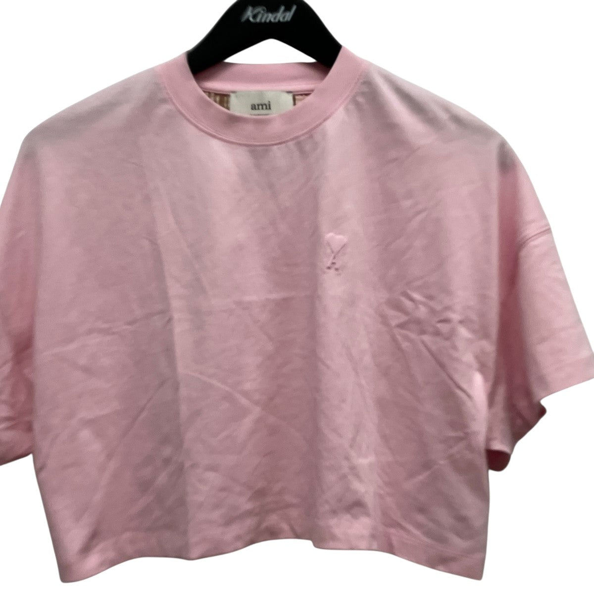 AMI PARIS(アミパリス) クロップド3DロゴプリントTシャツFTS356.724