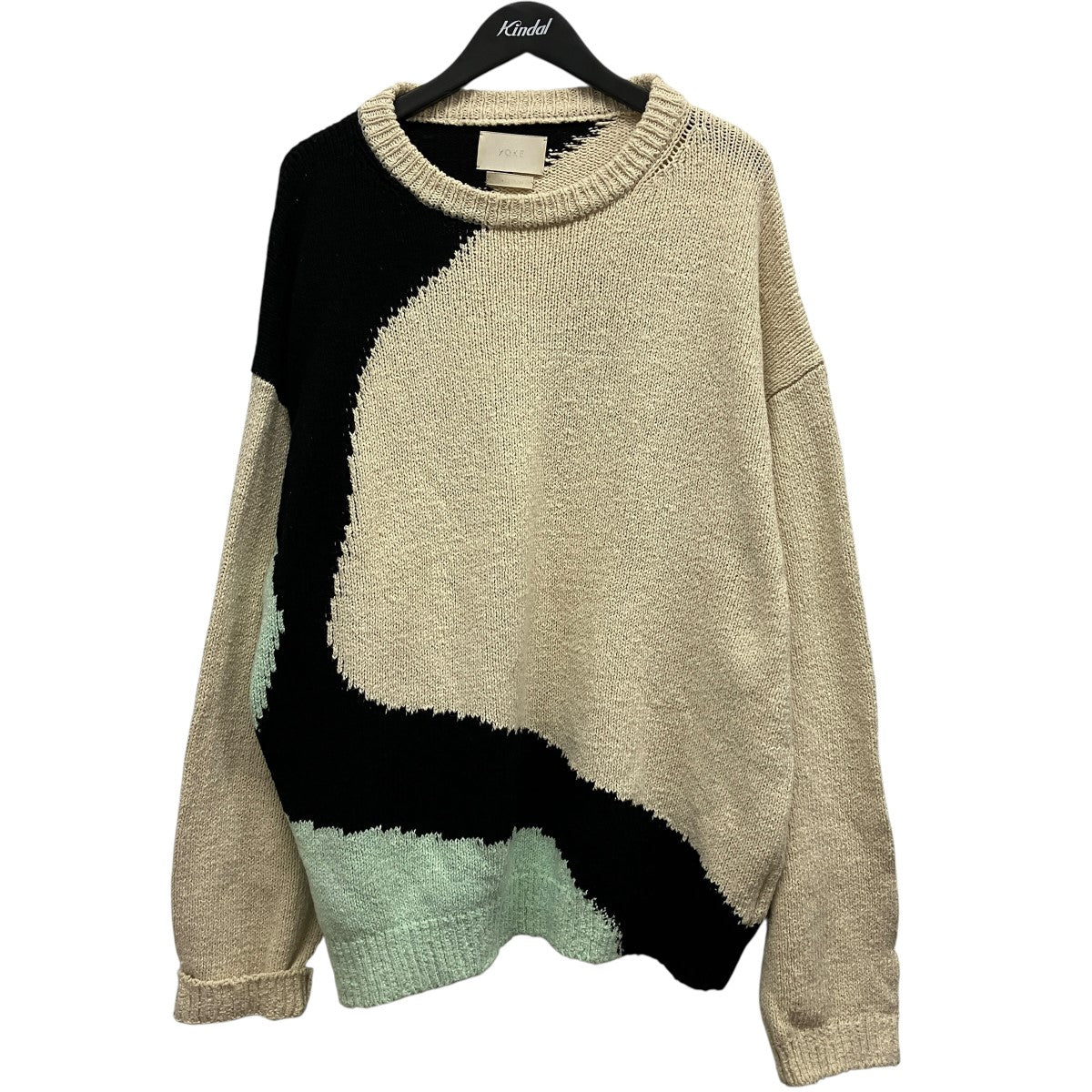 INTARSIA COTTON SWEATER総柄クルーネックニットYK23SS0491S