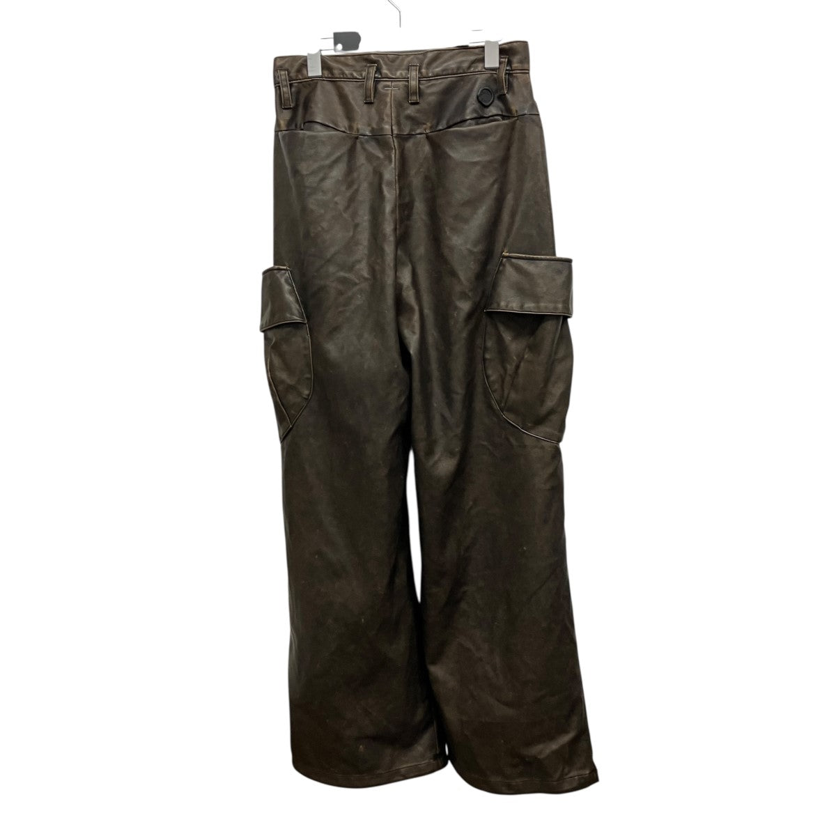 25AWMOONED DELIVERY MANシンセティックレザーカーゴパンツ2502SK46