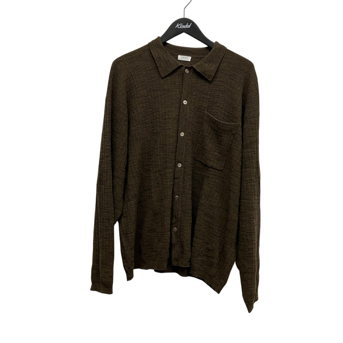 クレプスキュール　Crepe Knit Shirt 新品未使用 crepuscule(クレプスキュール) Crepe Knit Shirtニットシャツ2601-006