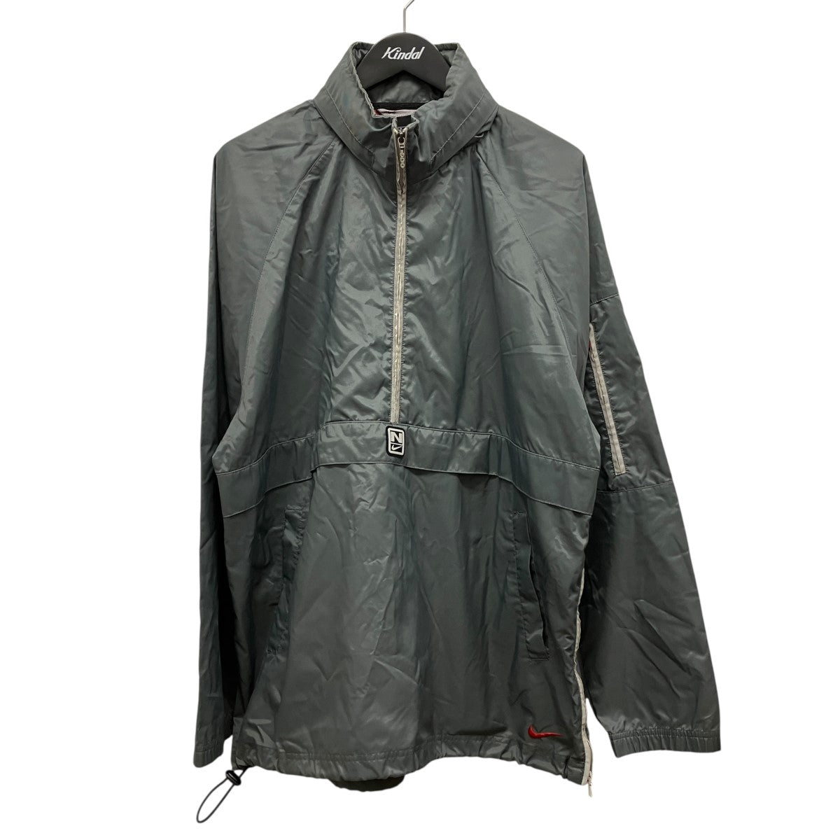 【美品】USED 00s アノラックパーカー ドローコード付き フェードグレー NIKE(ナイキ) 00sロゴアノラックパーカー グレー サイズ M｜【公式