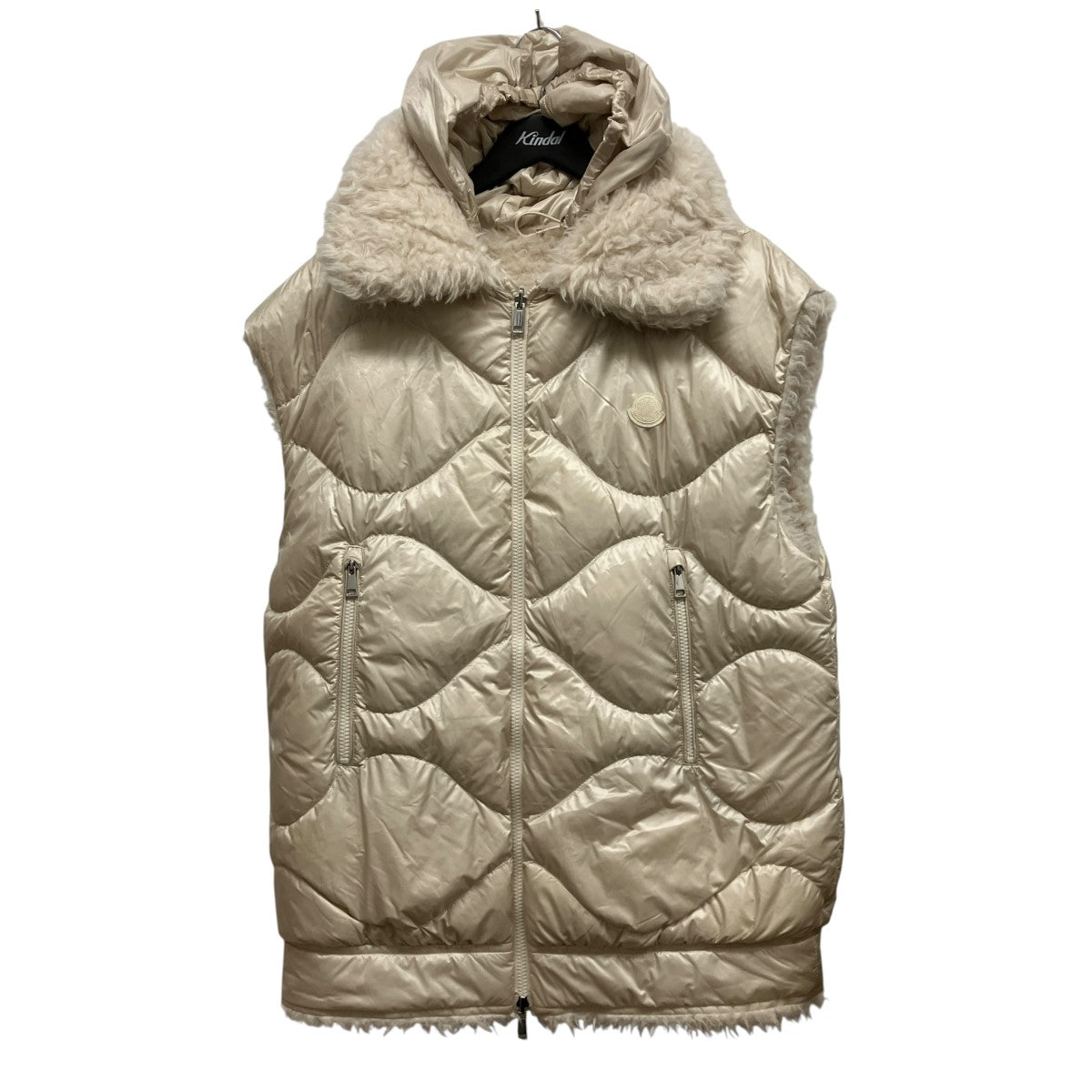 Moncler モンクレール　ファーベスト　リバーシブル1 ほぼ未使用品 MONCLER(モンクレール) ACHARD VESTリバーシブルフェイクファーダウン