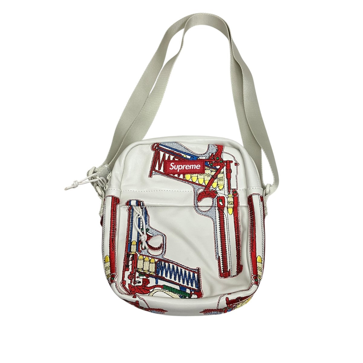 Supreme(シュプリーム) 26SSGuns Embroidered Leather Shoulder Bag