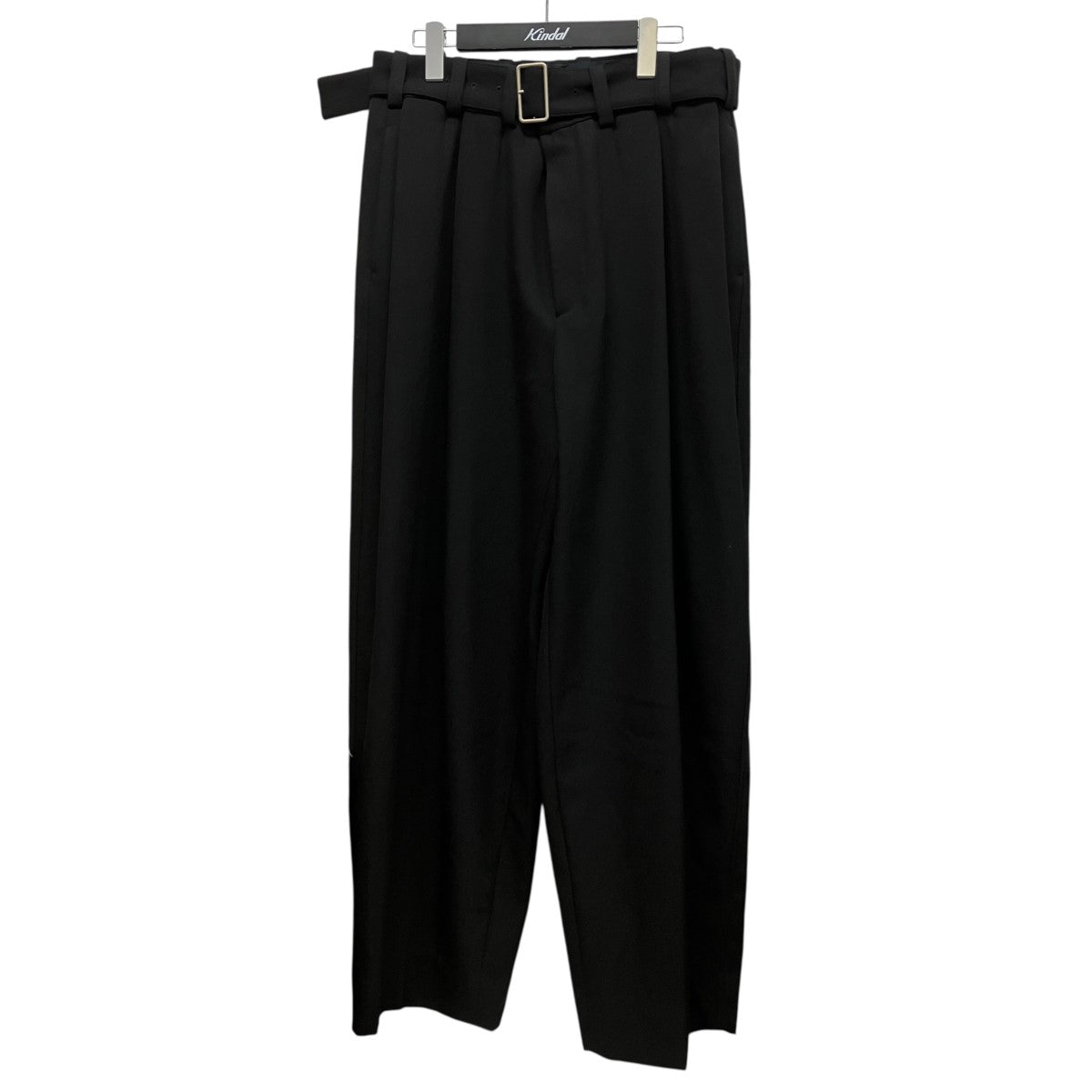 JIL SANDER(ジルサンダー) ベルト付タックウールワイドスラックス