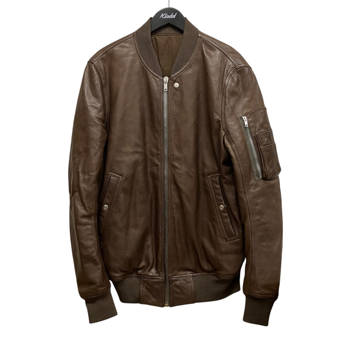 RICK OWENS(リックオウエンス) 23AWレザーボンバージャケットRU02C7789