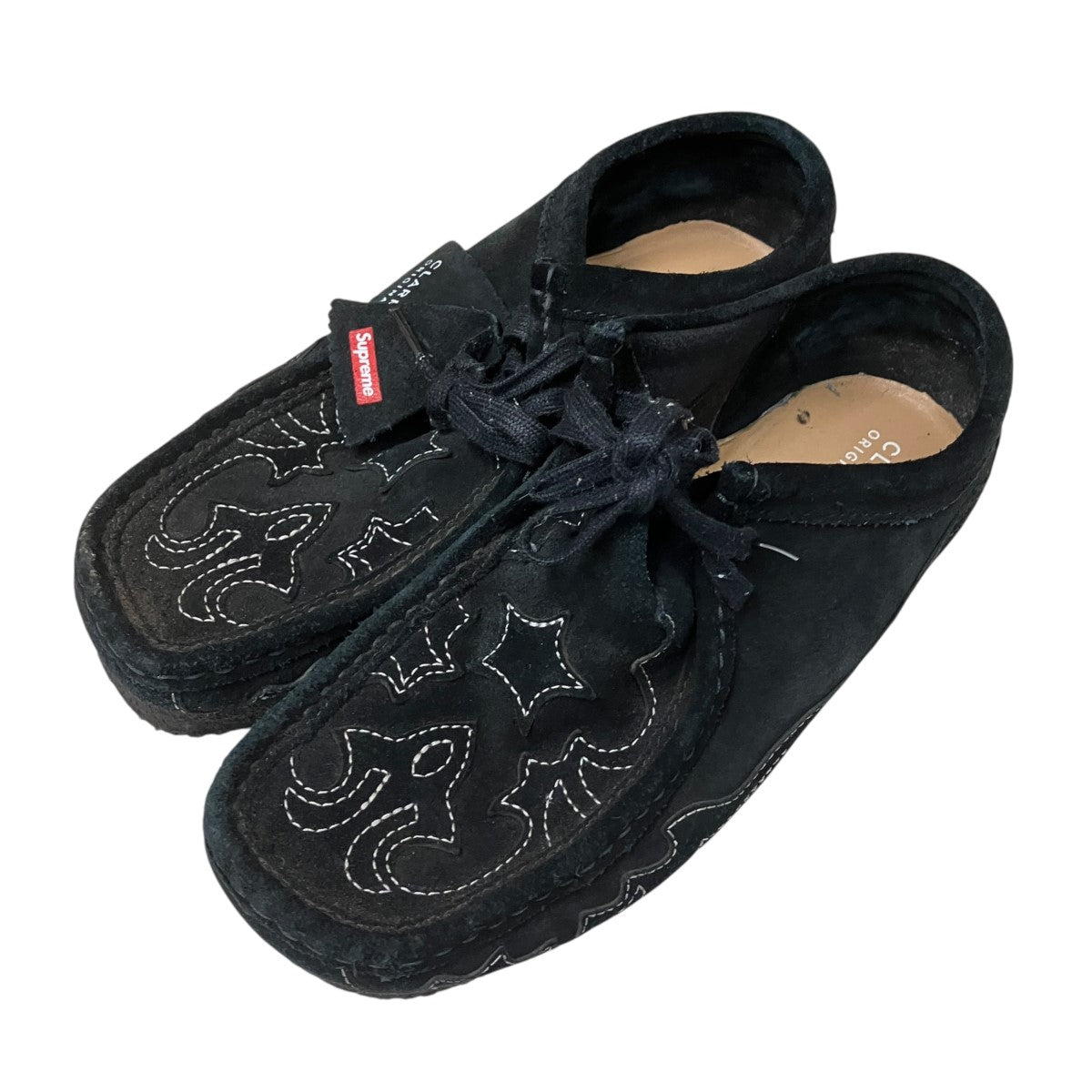 Supreme×CLARKS Wallabee Blackローファー ブラック サイズ 25.5cm