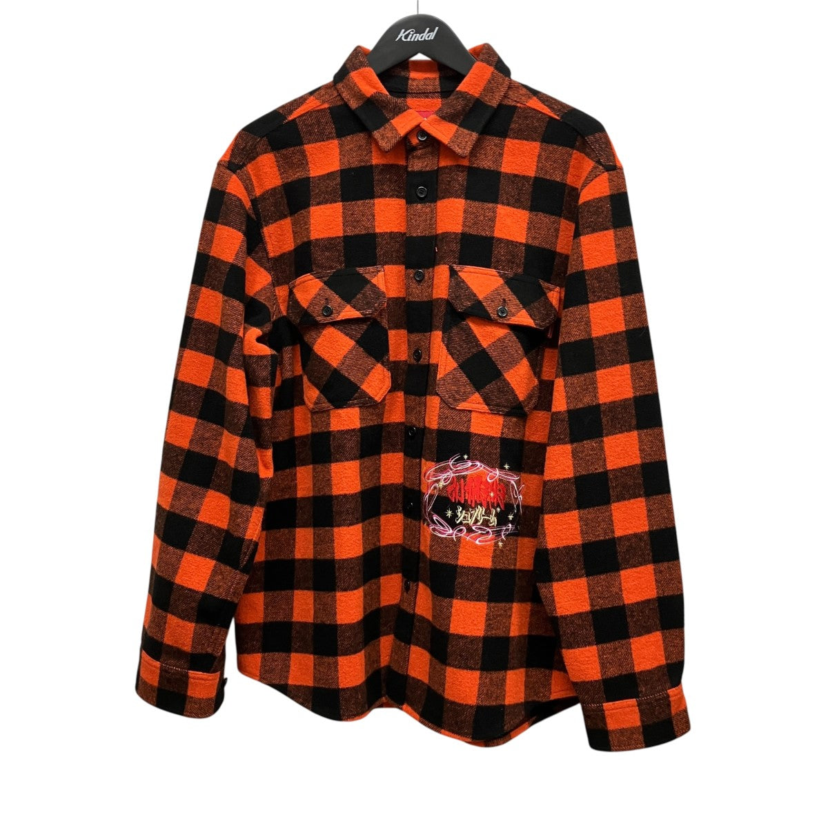 Supreme(シュプリーム) 刺しゅうバッファローチェックシャツ レッド