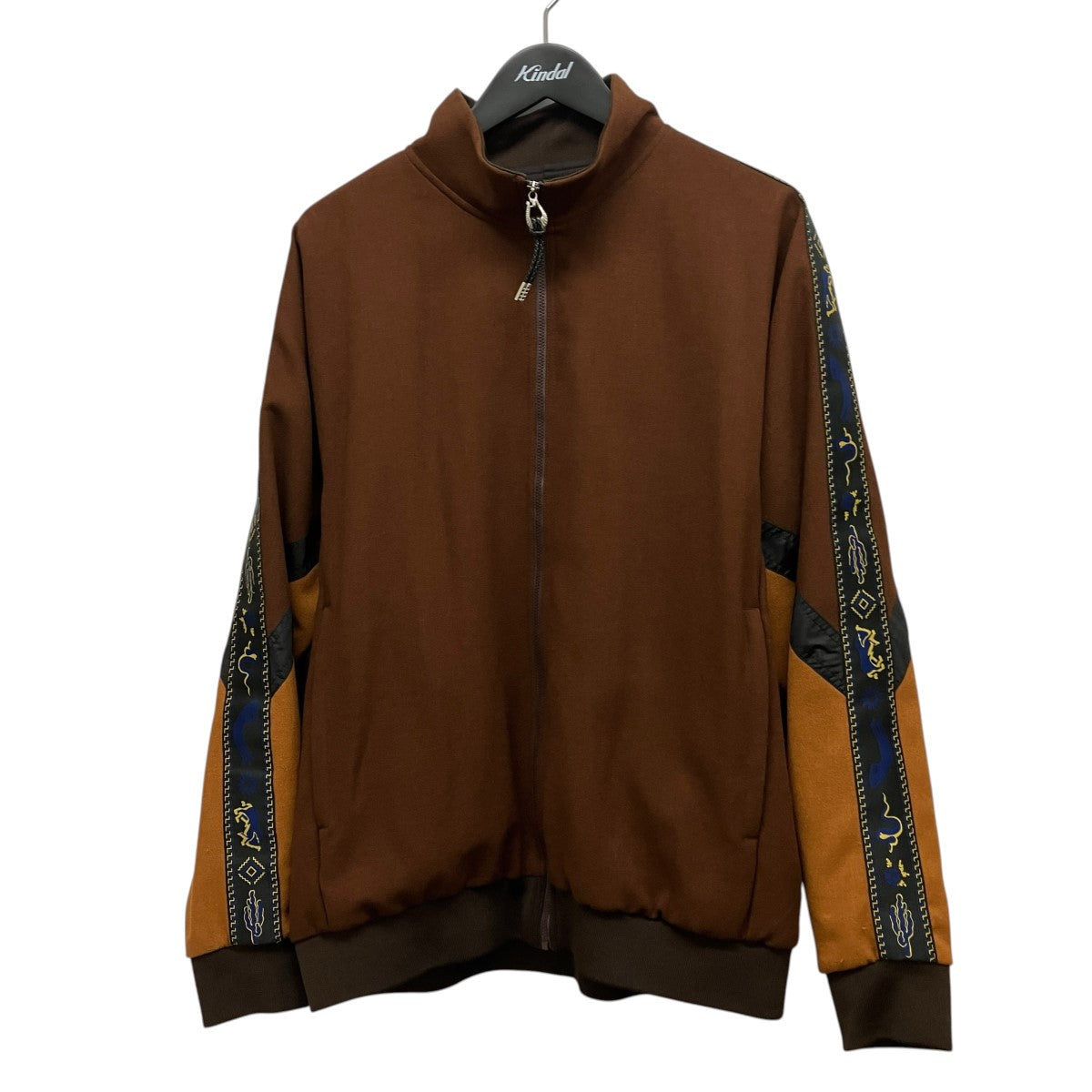 Stretch georgette blousonジップアップトラックジャケットTV22-JC355