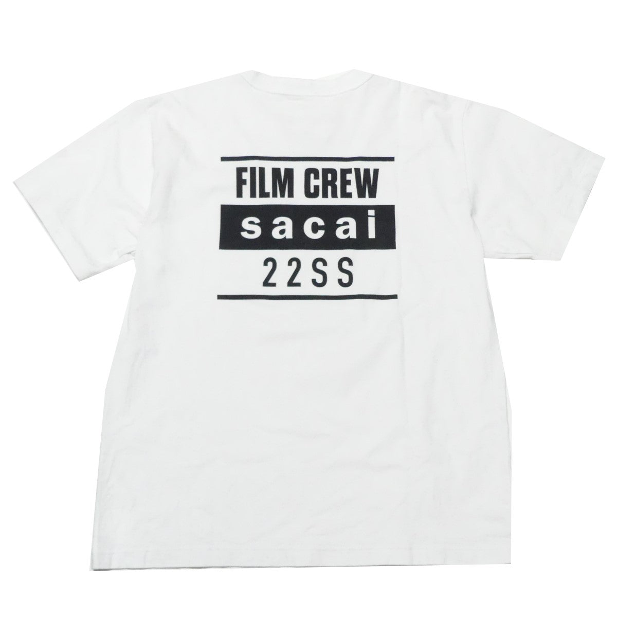 sacai(サカイ) 22SS Film Crew T-shirt バックロゴ プリント フィルム 
