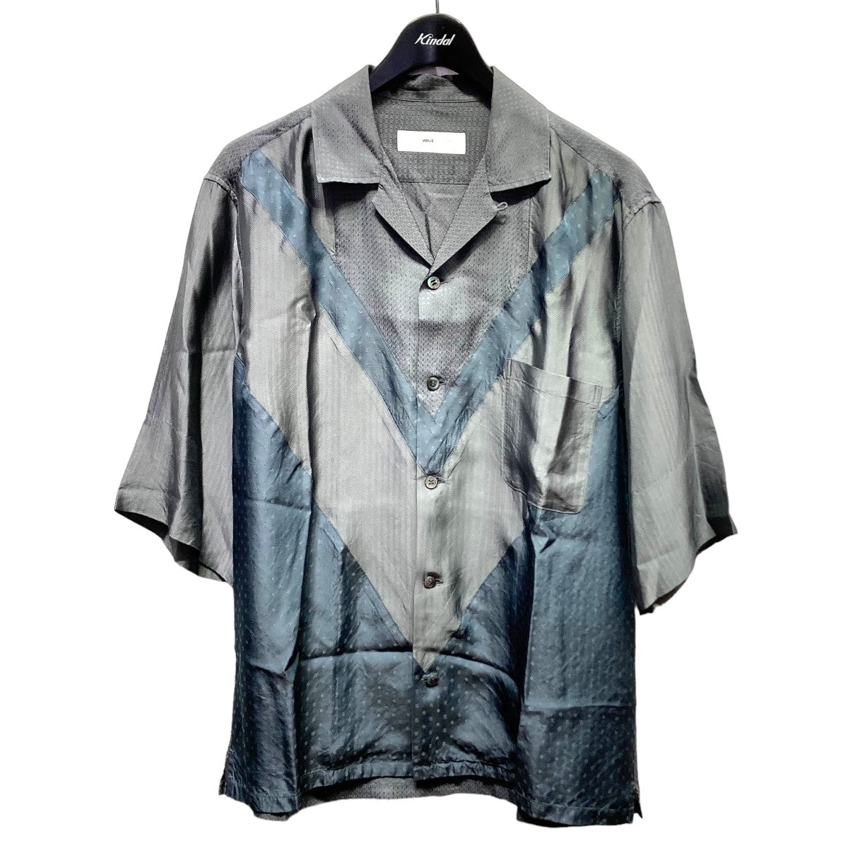 TOGA VIRILIS(トーガヴィリリース) Cuora Jacquard mix S／S shirt半袖 