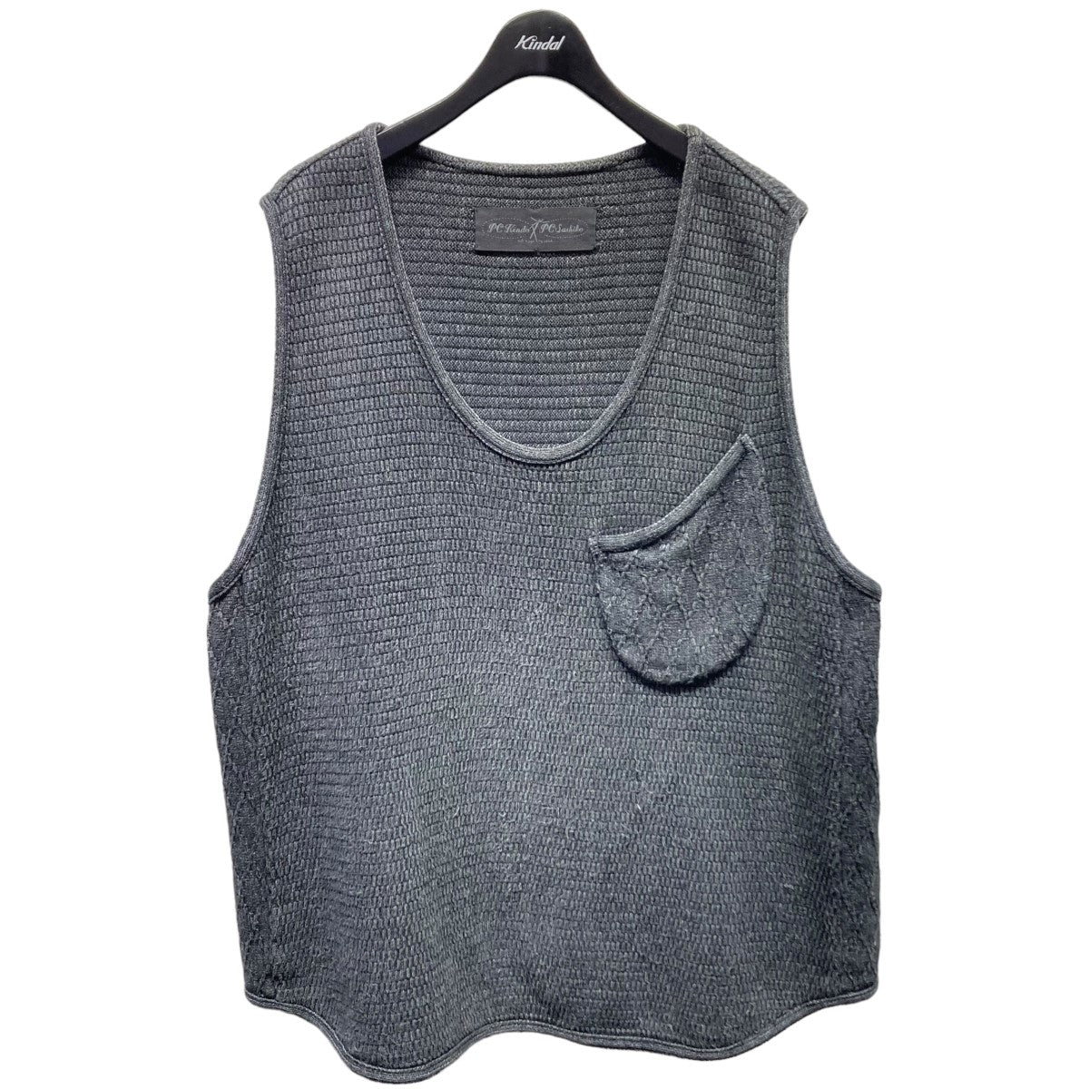 Porter Classic(ポータークラシック) BEATNIK KENDO KNIT PULLOVER VEST ビートニクケンドーニットベスト  ブラック サイズ 14｜【公式】カインドオルオンライン ブランド古着・中古通販【kindal】