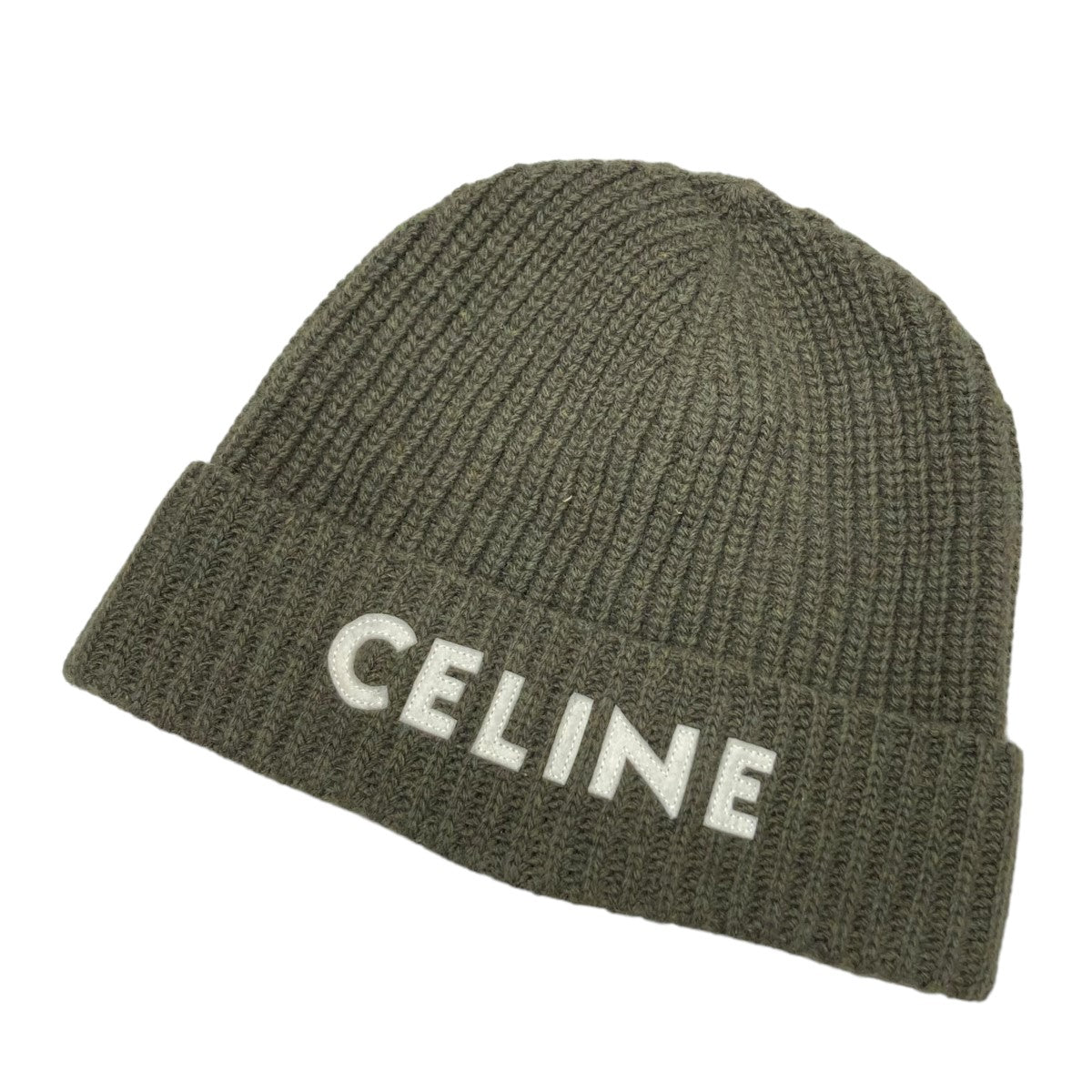 CELINE(セリーヌ) ニットキャップ　2AE21423P 2AE21423P グリーン サイズ TU｜【公式】カインドオルオンライン  ブランド古着・中古通販【kindal】