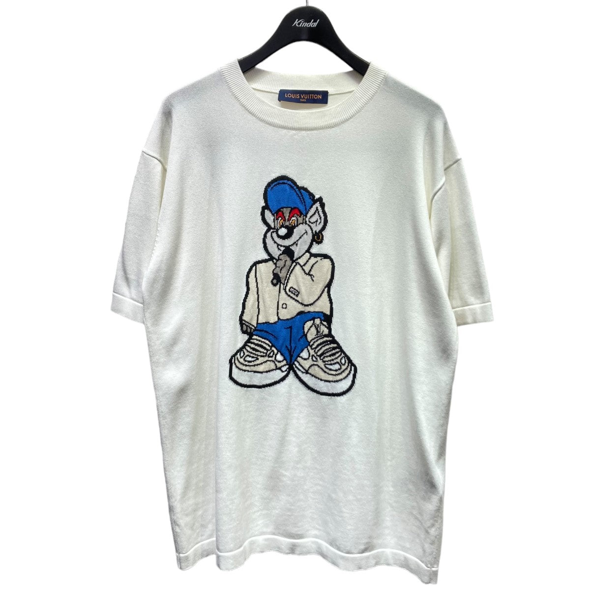 LOUIS VUITTON(ルイヴィトン) 23SS グラフィック ショートスリーブニットウエアTシャツ RM231M JL4HON01W  RM231M JL4HON01W アイボリー サイズ L｜【公式】カインドオルオンライン ブランド古着・中古通販【kindal】