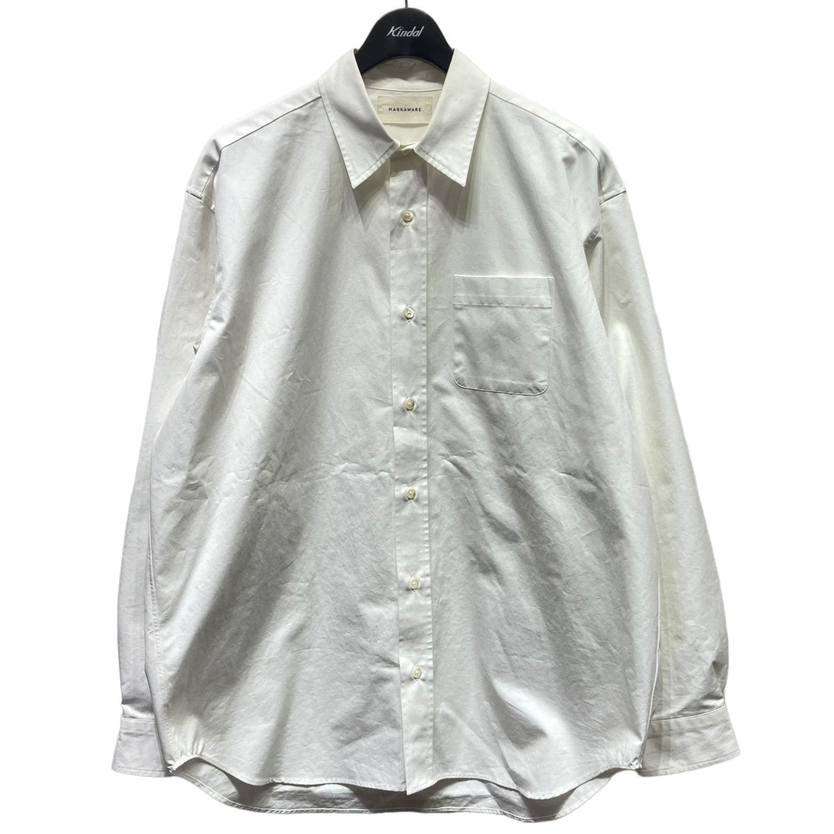 MARKAWARE(マーカウェア) HUGE SHIRT SOKTAS ORGANIC COTTON HEAVY  POPLIN長袖シャツA23A-05SH01C A23A-05SH01C ホワイト サイズ 18｜【公式】カインドオルオンライン  ブランド古着・中古通販【kindal】