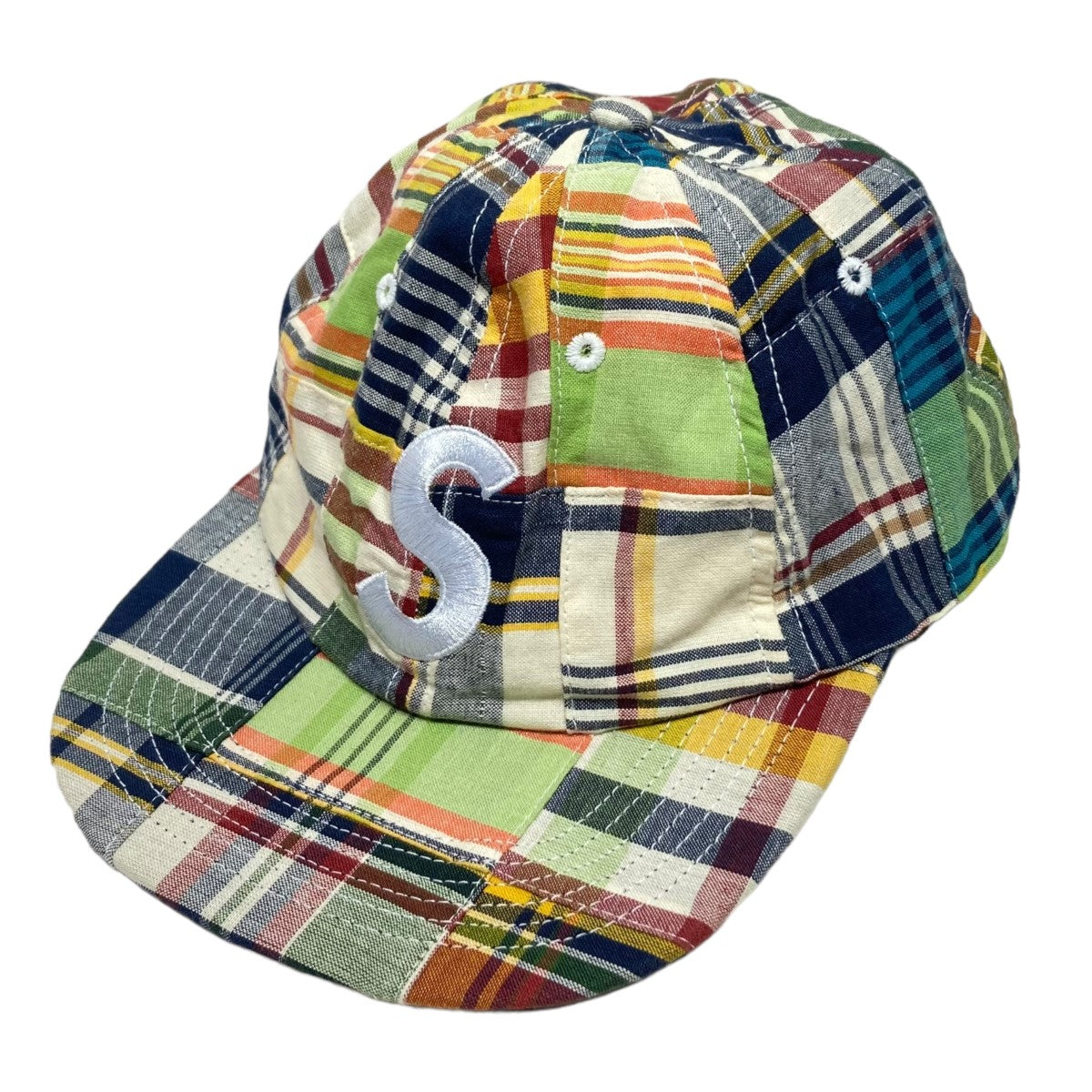 Supreme(シュプリーム) Patchwork Madras S Logo 6-Panel Capキャップ  マルチカラー｜【公式】カインドオルオンライン ブランド古着・中古通販【kindal】