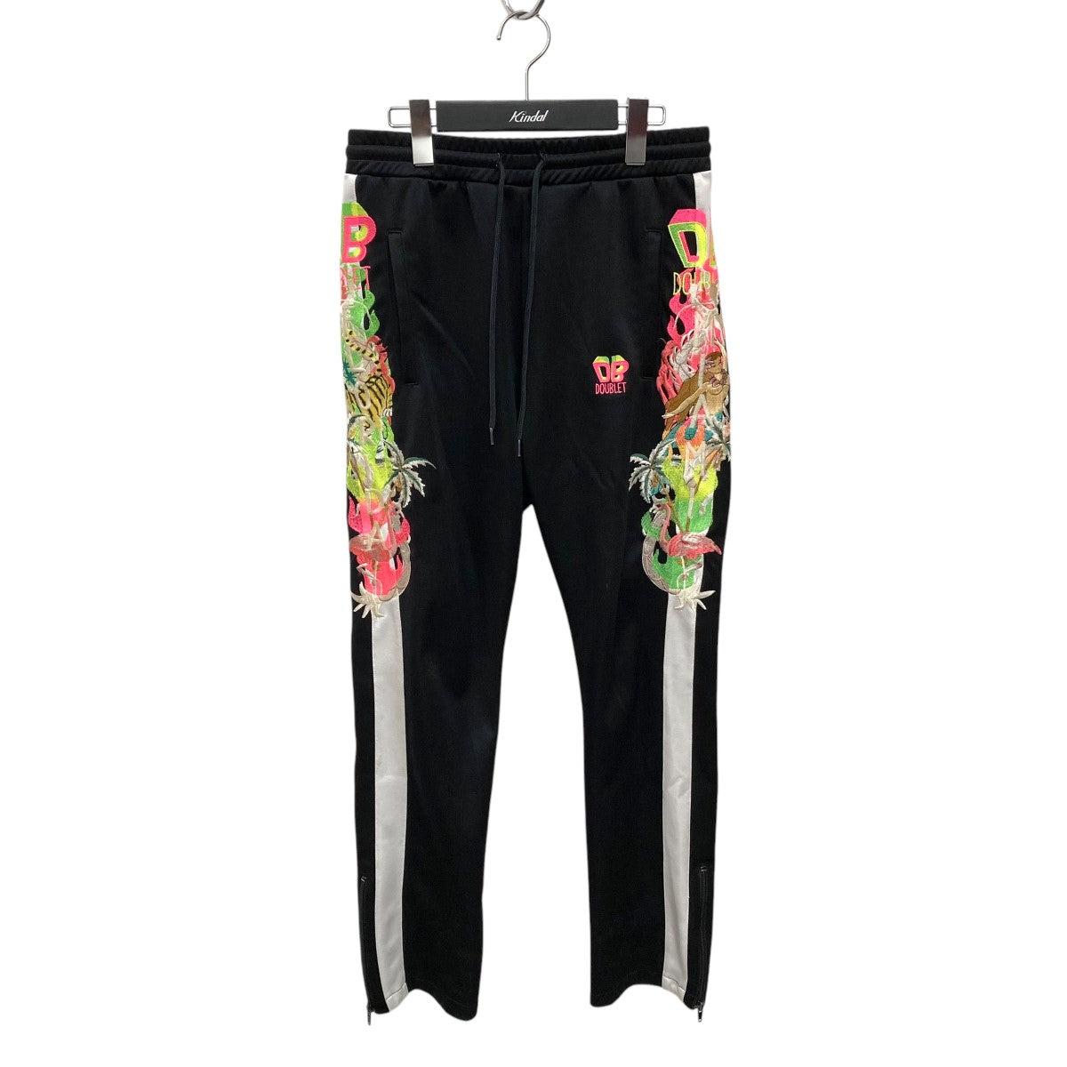 doublet(ダブレット) 19SSCHAOS EMBROIDERY TRACK PANTSトラックパンツ ブラック サイズ  S｜【公式】カインドオルオンライン ブランド古着・中古通販【kindal】