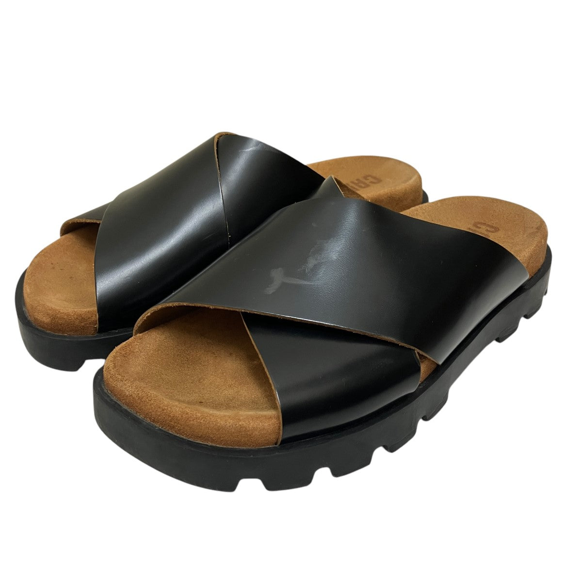 CAMPER BRUTUS SANDALレザースライドサンダルK201321 古着・中古-1枚目のアイテム画像