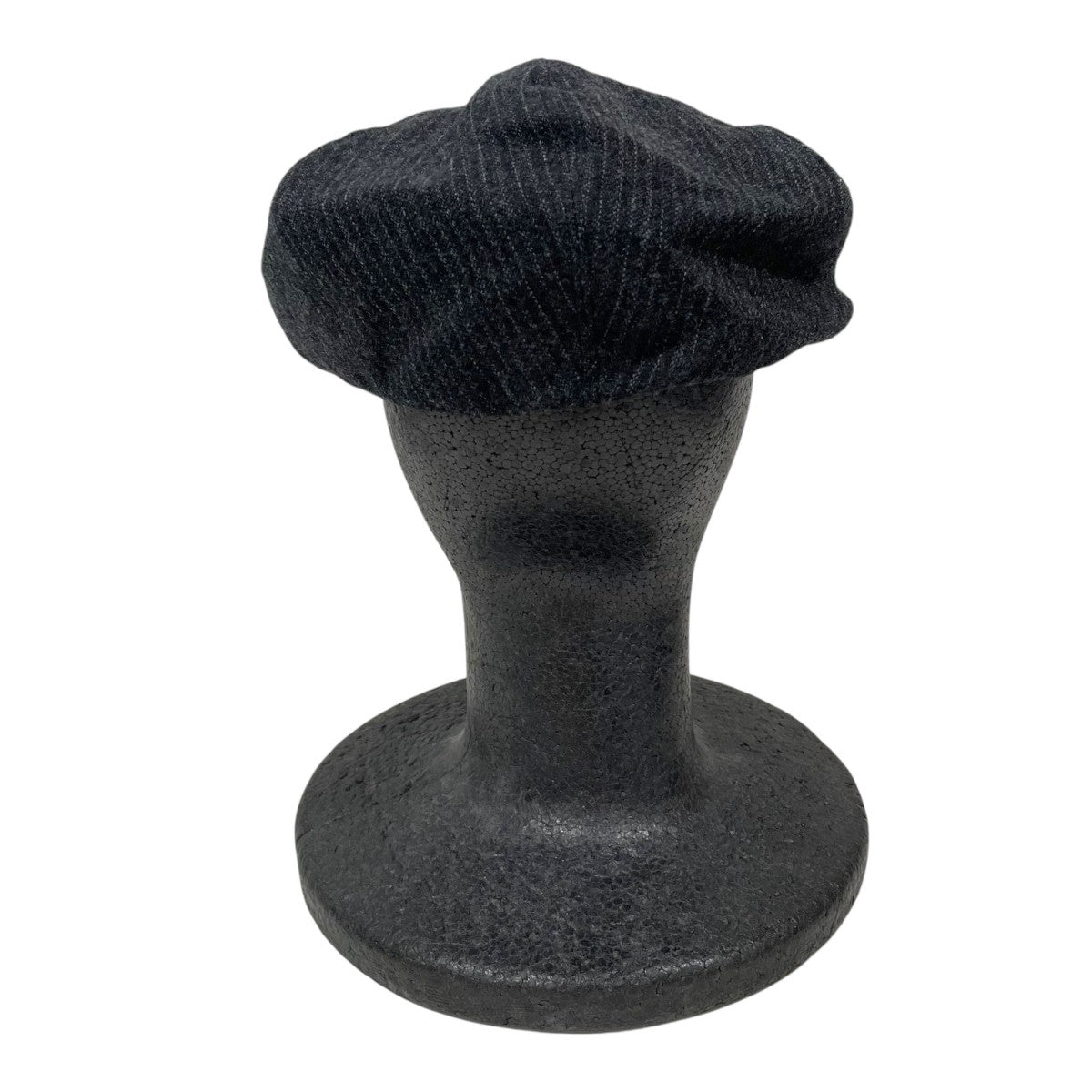 ストライプ柄キャスケット FANCY WOOL PEAKED CAP ファンシーウール ピークドキャップ 242OJ-HT01