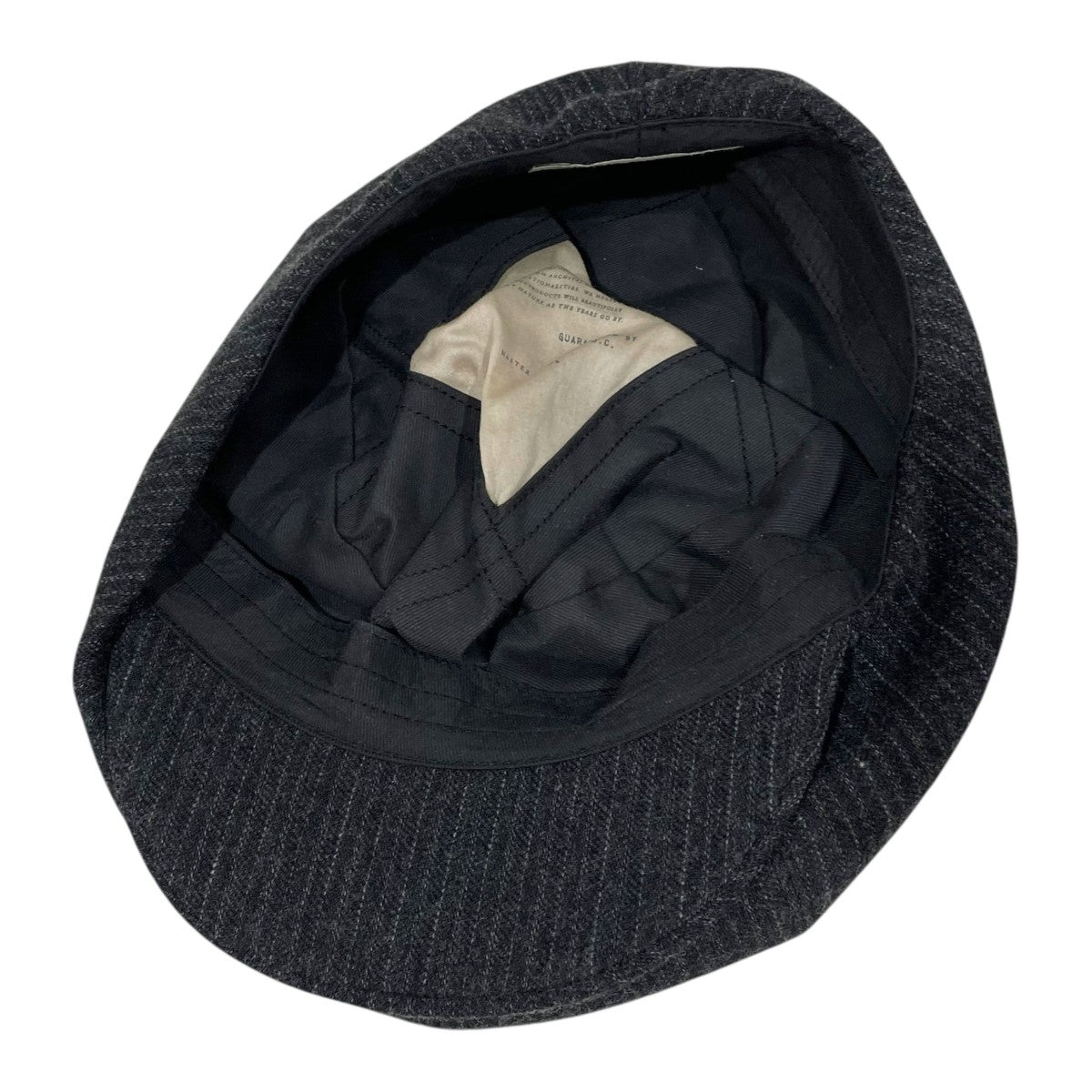 ストライプ柄キャスケット FANCY WOOL PEAKED CAP ファンシーウール ピークドキャップ 242OJ-HT01