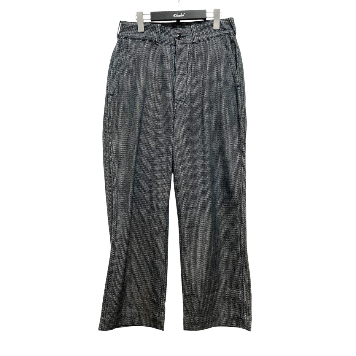 BLACK SIGNブラック ワイドレッグメンズパンツ BLACK SIGN “Black Chino Wide Gurkha Pants” | MASUYA