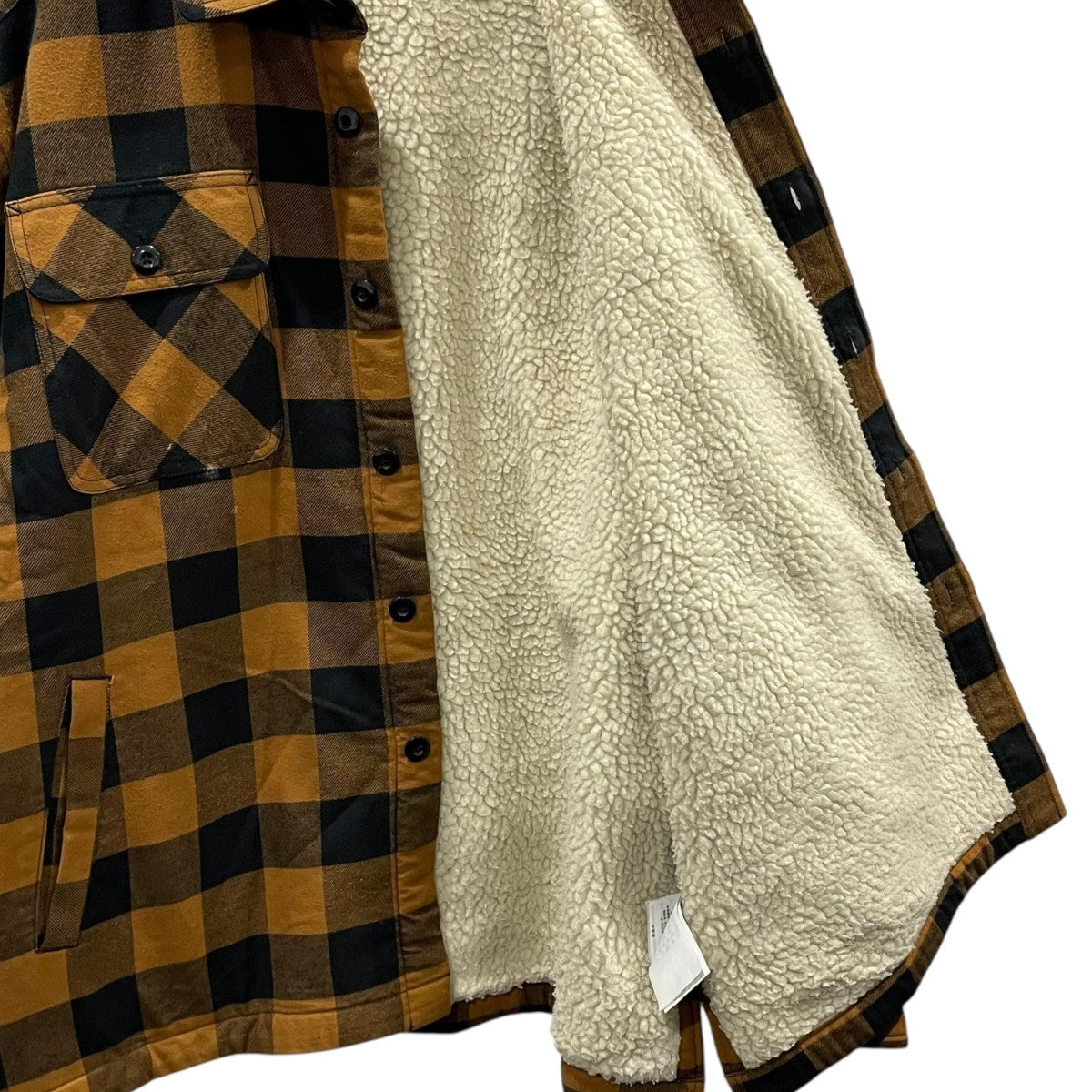 チェック柄裏ボアジャケット KELSEY SHIRT JACKET ケルシー シャツジャケット