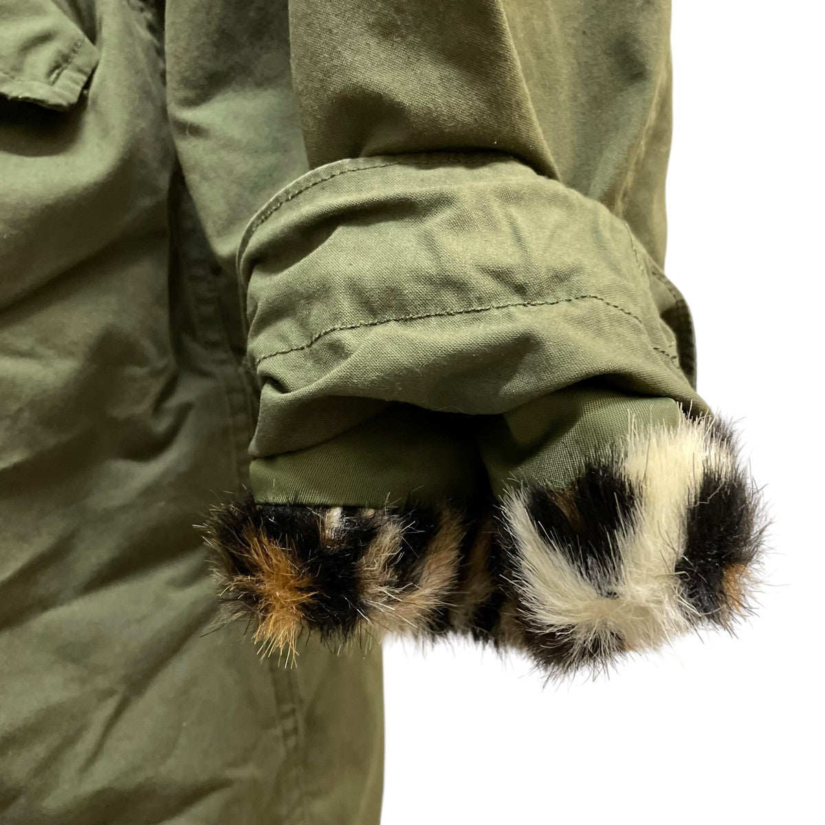 22AWMODS COATヒョウ柄ライナー付きコート