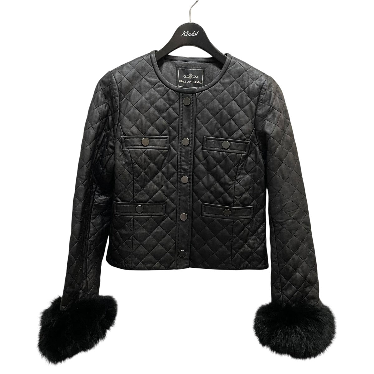 グレースコンチネンタル キルトレザージャケット