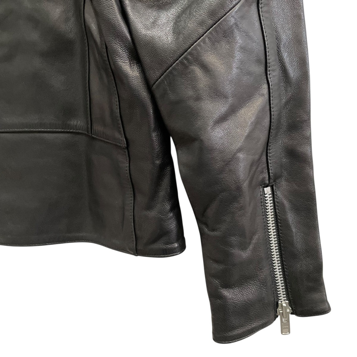 ITEMS URBAN RESEARCH ゴートレザーダブルライダースジャケット 古着・中古-5枚目のアイテム画像
