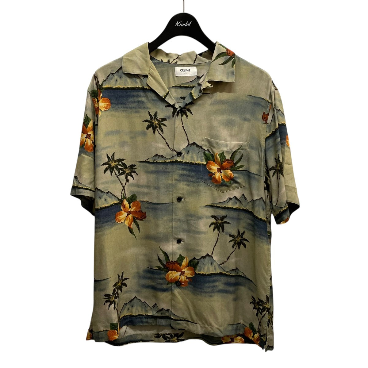 CELINE 半袖Tシャツ CELINE(セリーヌ) 2C946862T半袖シャツ ベージュ サイズ 37