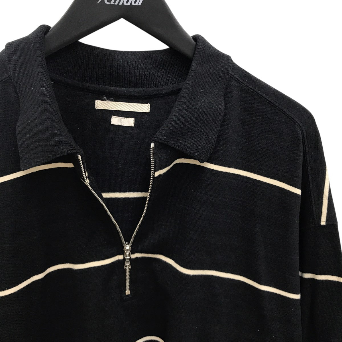 blurhms C NAPP Border Collared Harf-zip襟付ハーフジップスウェットBHS24S025 古着・中古-3枚目のアイテム画像