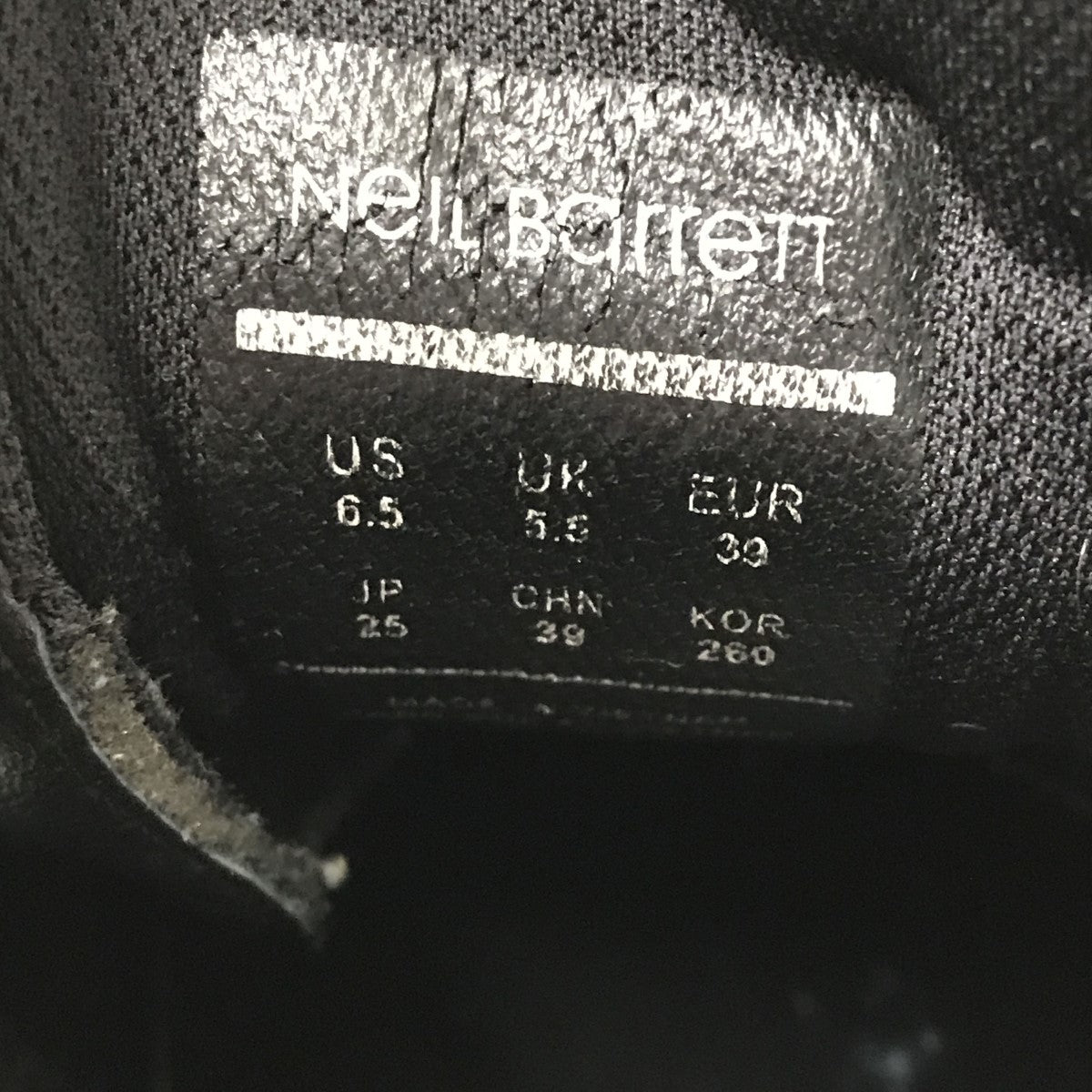 NEIL BARRETT BOLT.01スニーカー 古着・中古-4枚目のアイテム画像
