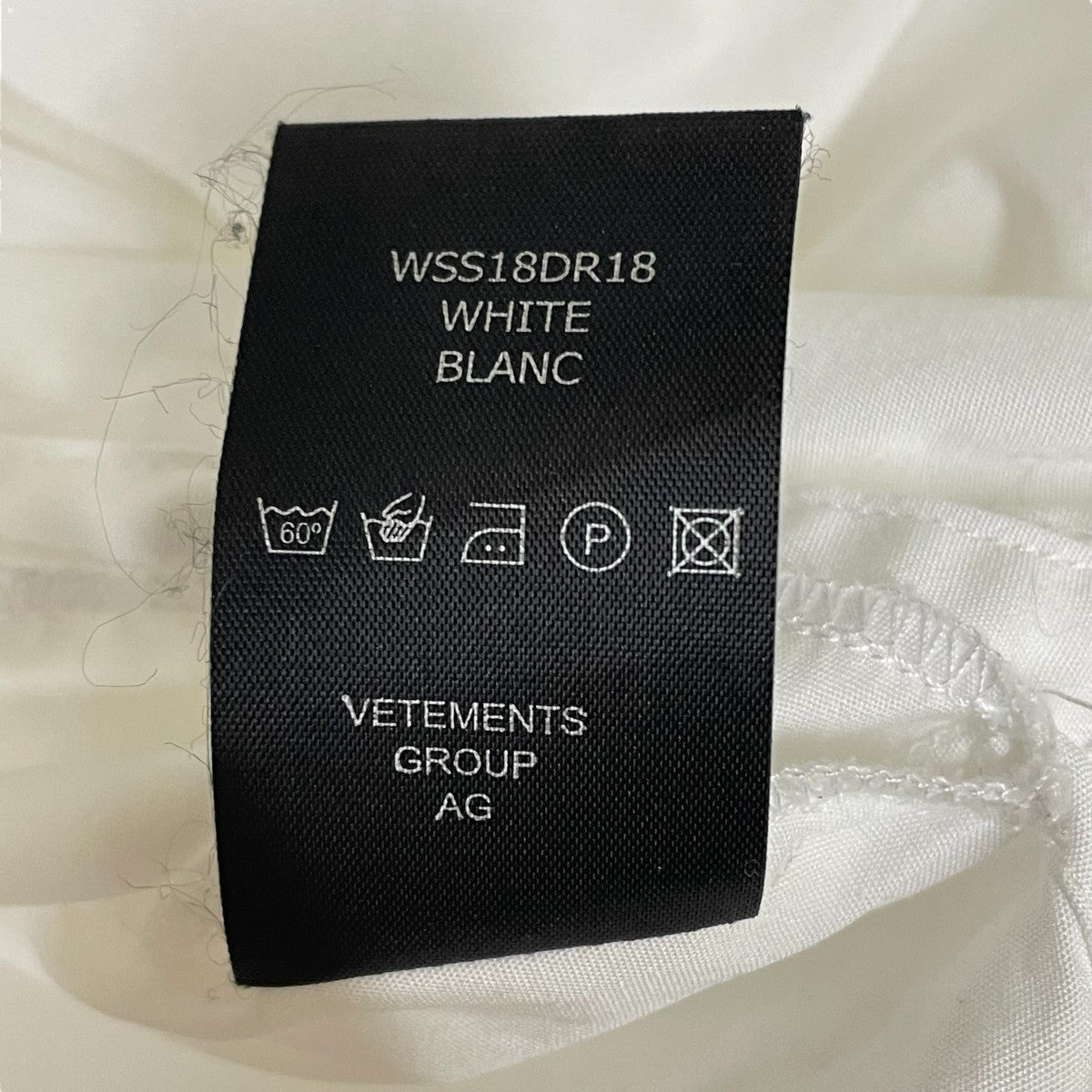 VETEMENTS 19SS長袖ワンピースWSS18DR18 古着・中古-6枚目のアイテム画像